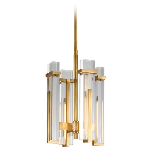 Visual Comfort Signature Collection Ian K. Fowler Malik Small Chandelier in Brass by Visual Comfort Signature S5910HABCG