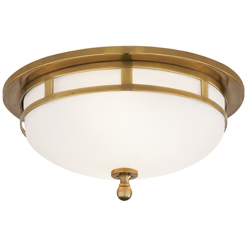Visual Comfort Signature Collection Studio VC Openwork Flush Mount in Antique Brass by Visual Comfort Signature SS4010HABFG