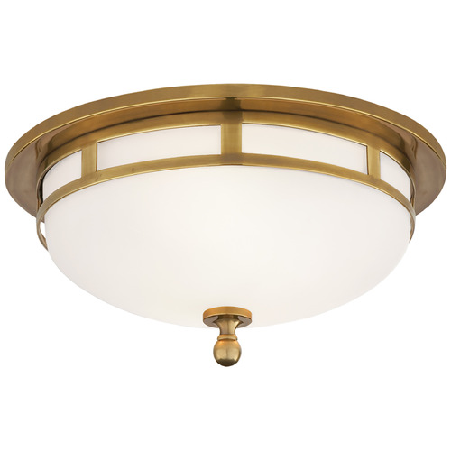 Visual Comfort Signature Collection Studio VC Openwork Flush Mount in Antique Brass by Visual Comfort Signature SS4010HABFG