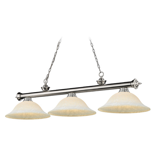 Cordon Brushed Nickel Billiard Light by Z-Lite