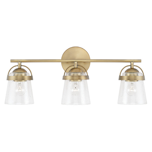 Madison 23.25-Inch Vanity Light in Aged Brass by HomePlace Lighting