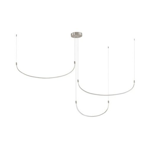 Talis Brushed Nickel LED Multi-Light Pendant by Kuzco Lighting