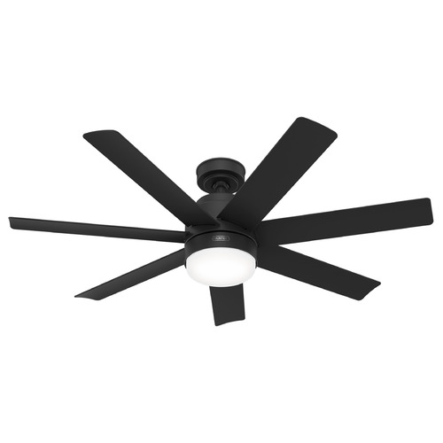 Hunter Fan Company Brazos Matte Black LED Ceiling Fan with Light