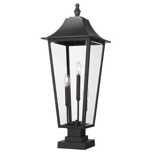 Z-Lite Gannon Black Post Light