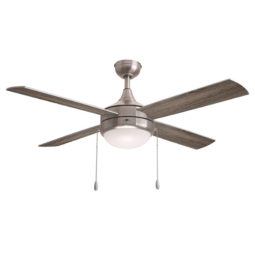 Maxim Lighting Maxim Lighting Quattro Satin Nickel LED Ceiling Fan with Light 88794SN