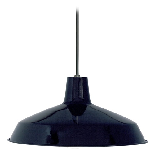 Barn Light Pendant Black 16-Inch Wide by Nuvo Lighting