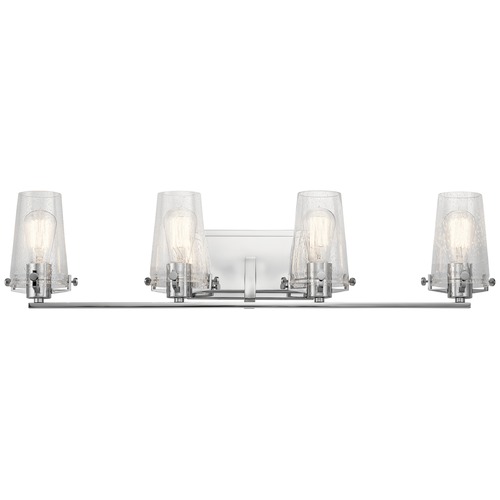 Kichler Lighting Seeded Glass Bathroom Light Chrome by Kichler Lighting 45298CH