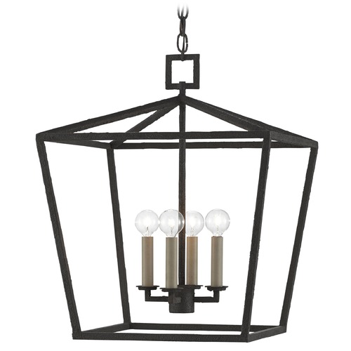 Currey and Company Lighting Currey and Company Denison Mol� Black Pendant Light 9000-0455