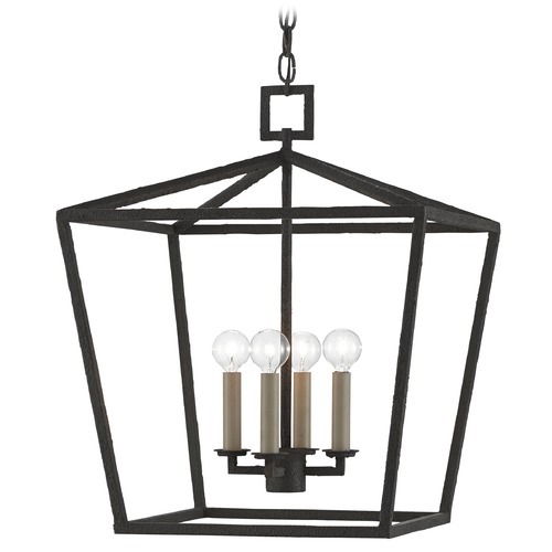 Currey and Company Denison Mole Black Pendant Light
