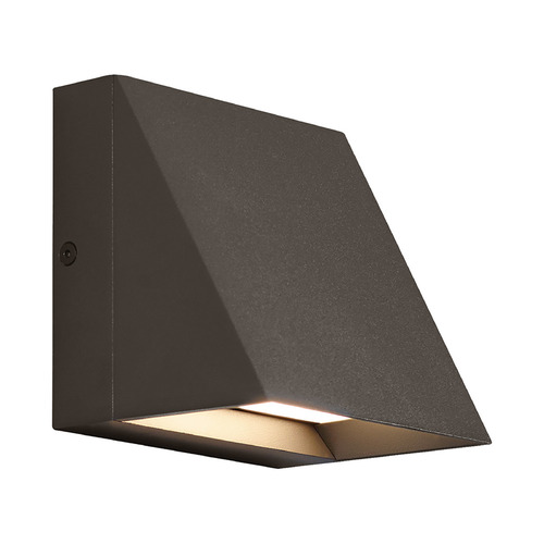 Visual Comfort Modern Collection Sean Lavin Pitch 2700K 277V LED Outdoor Wall Light in Bronze by Visual Comfort Modern 700WSPITSZ-LED827-277