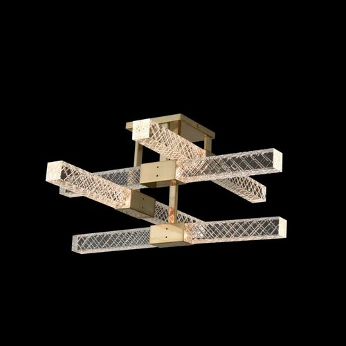 Apollo 8-Light LED Flush Mount in Brushed Champagne Gold by Allegri