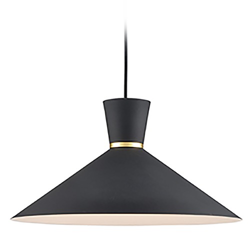 Kuzco Lighting Vanderbilt Black & Gold Pendant by Kuzco Lighting 493216-BK/GD