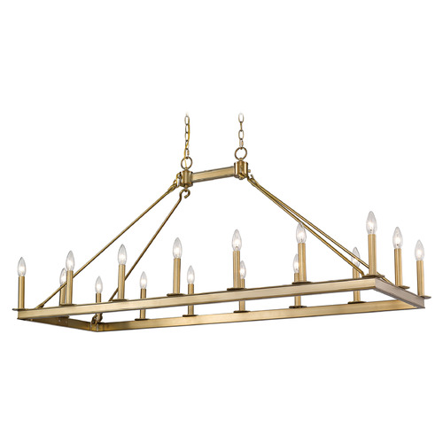 Z-Lite Barclay Olde Brass Linear Light by Z-Lite 482-16L-OBR