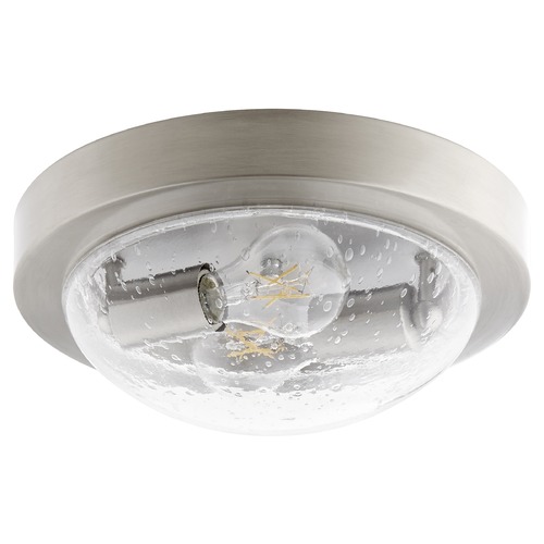 Satin Nickel Flush Mount by Quorum Lighting