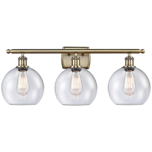 Innovations Lighting Innovations Lighting Athens Antique Brass LED Bathroom Light 516-3W-AB-G124-LED