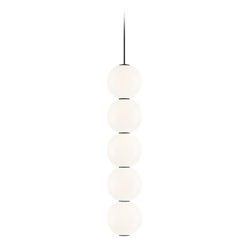 Visual Comfort Modern Collection Orbet 5-Light LED Pendant in Nightshade Black by Visual Comfort Modern 700TDOBT5B-LED927