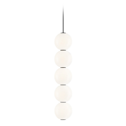 Orbet 5-Light LED Pendant in Nightshade Black by Visual Comfort Modern
