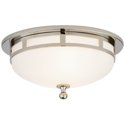 Visual Comfort Signature Collection Studio VC Openwork Flush Mount in Polished Nickel by Visual Comfort Signature SS4010PNFG