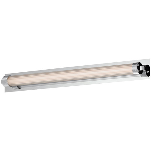 Doric Polished Chrome LED Vertical Bathroom Light by ET2 Lighting