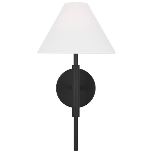 Visual Comfort Studio Collection Drew & Jonathan Porteau Midnight Black Sconce