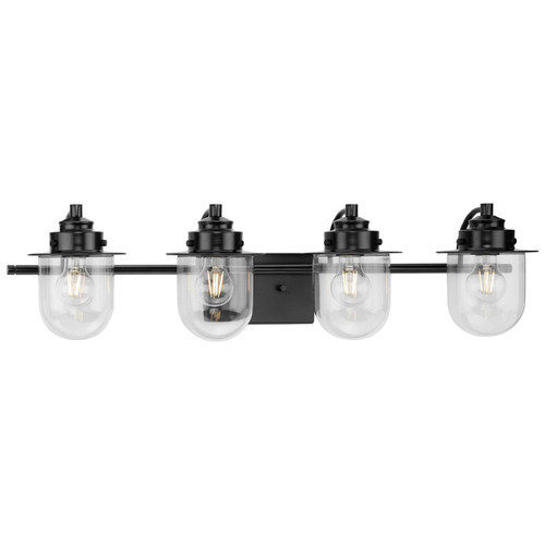 Progress Lighting Progress Lighting Northlake Matte Black Bathroom Light P300437-31M