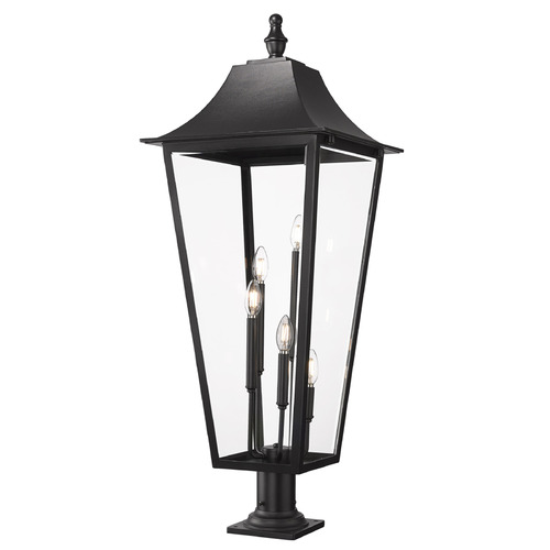 Z-Lite Gannon Black Post Light