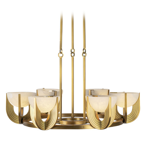 Alora Lighting Colette Vintage Brass LED Chandelier