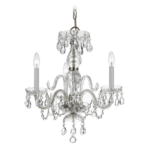 Crystorama Lighting Traditional Crystal Polished Chrome Crystal Chandelier
