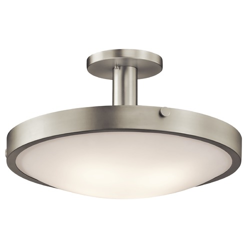 Kichler Lighting Lytham 20.50-Inch Brushed Nickel Semi-Flush Mount by Kichler Lighting 42246NI