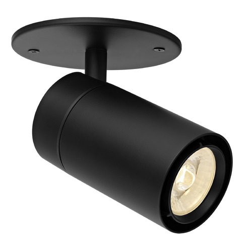 Recesso Lighting by Dolan Designs LED Monopoint Cylinder Light in Black 2700K by Recesso TR1041V2-27-BK