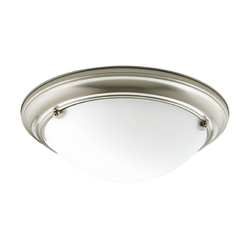 Progress Lighting Eclipse 15.25-Inch Flush Mount in Brushed Nickel by Progress Lighting P3561-09