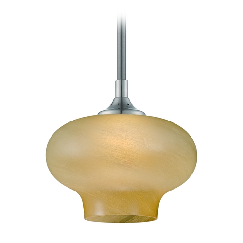 Designers Fountain Lighting Modern LED Mini-Pendant Light with Beige / Cream Glass LED6317-TS-SP
