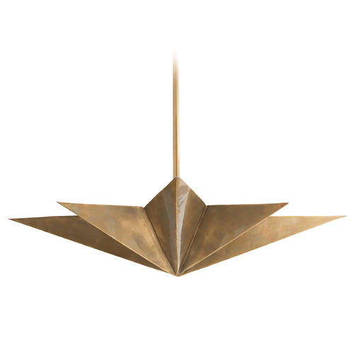 Rex Eight-Point Star Pendant in Antique Brass by Arteriors Home