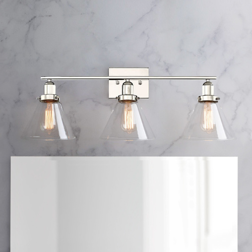 Drake 28.50-Inch Bath Light in Polished Nickel by Savoy House