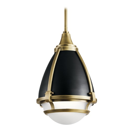 Kichler Lighting Ayra 10-Inch Wide Pendant in Natural Brass by Kichler Lighting 44098NBR