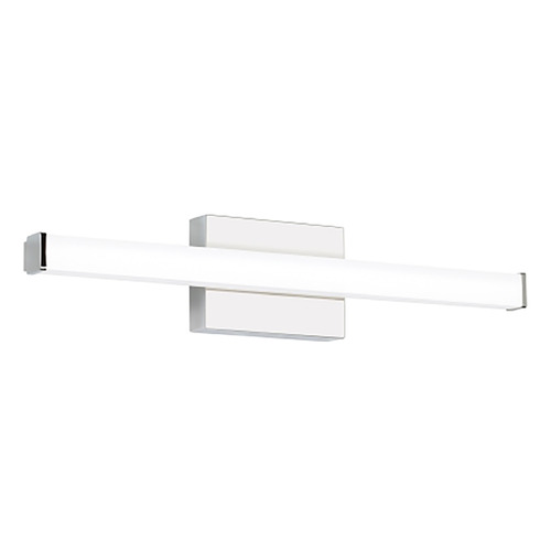 Lufe Square 24-Inch 277V LED Bath Light in Chrome by Visual Comfort Modern