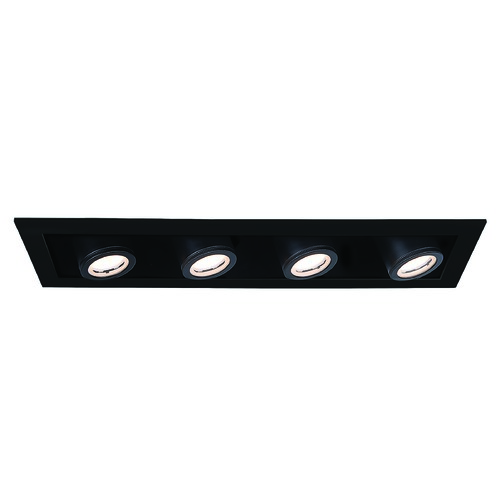 WAC Lighting Silo Multiples Black & Black LED Recessed Kit by WAC Lighting MT-4410T-930-BKBK