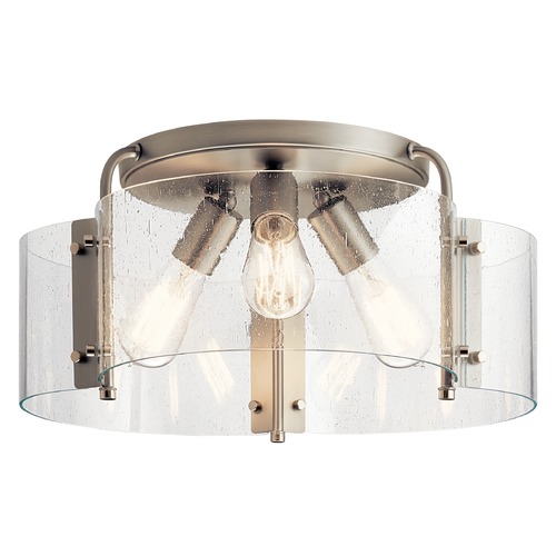 Thoreau Brushed Nickel Large Semi-Flush Mount Light by Kichler Lighting