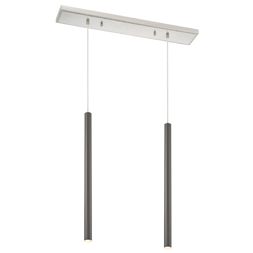 Z-Lite Forest Brushed Nickel LED Multi-Light Pendant by Z-Lite 917MP24-PBL-LED-2LBN