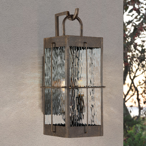 Quoizel Lighting Ward Gilded Bronze Large Outdoor Wall Light by Quoizel Lighting WAR8408GZ