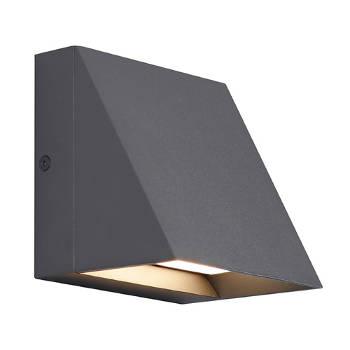 Visual Comfort Modern Collection Sean Lavin Pitch 2700K 277V LED Outdoor Wall Light in Charcoal by Visual Comfort Modern 700WSPITSH-LED827-277