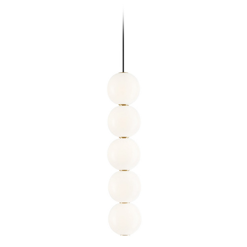 Visual Comfort Modern Collection Orbet 5-Light LED Pendant in Natural Brass by Visual Comfort Modern 700TDOBT5NB-LED927
