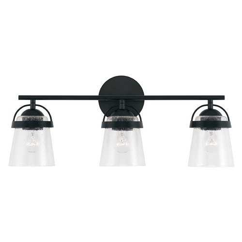 Madison 23.25-Inch Vanity Light in Matte Black by HomePlace Lighting