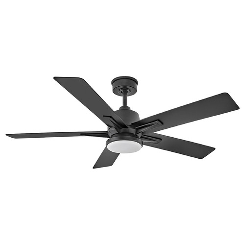 Hinkley Hinkley Alta Matte Black LED Ceiling Fan with Light 905152FMB-LWD