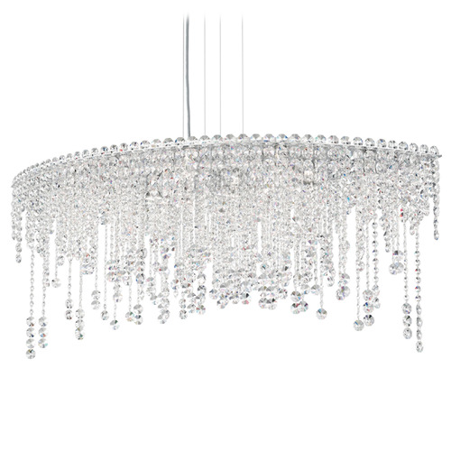 Schonbek Worldwide Lighting Chantant Polished Stainless Steel Island Light