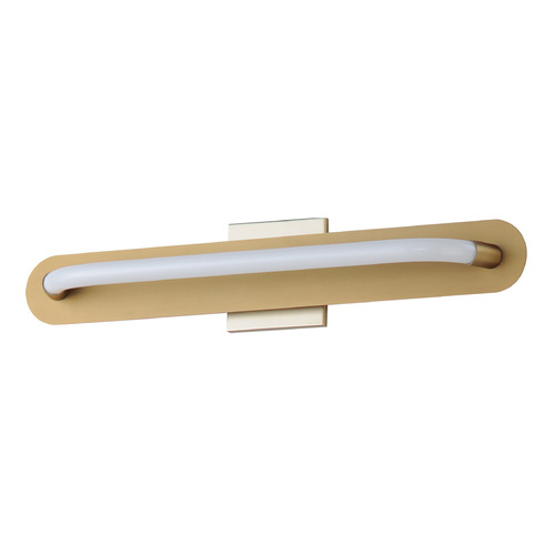 Loop Gold LED Vertical Bathroom Light by ET2 Lighting