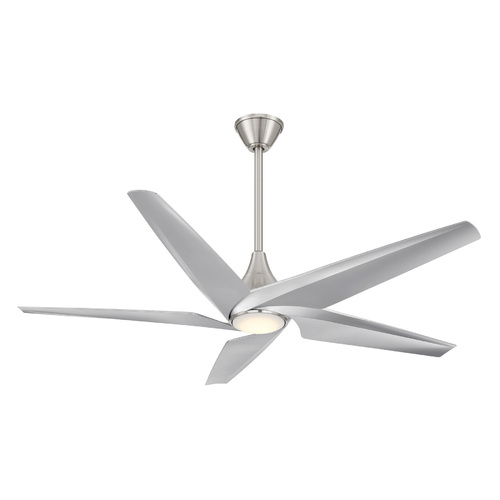 Switch 60-Inch Convertible LED Smart Fan in Nickel by Minka Aire