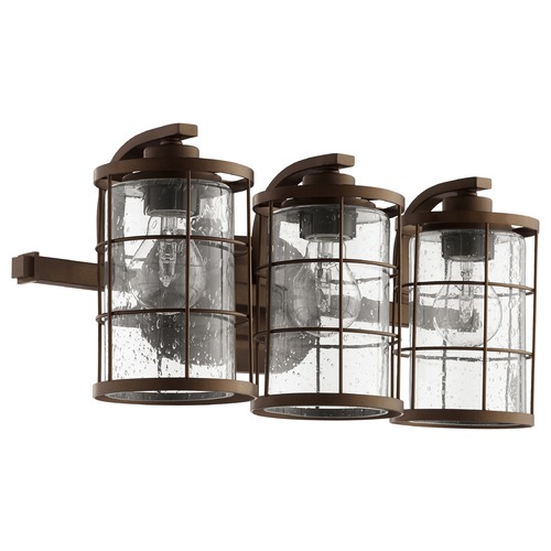 Quorum Lighting Ellis Oiled Bronze Bathroom Light by Quorum Lighting 5364-3-86