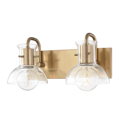 Mitzi by Hudson Valley Riley Aged Brass Bathroom by Mitzi by Hudson Valley H111302-AGB