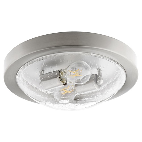 Satin Nickel Flush Mount by Quorum Lighting